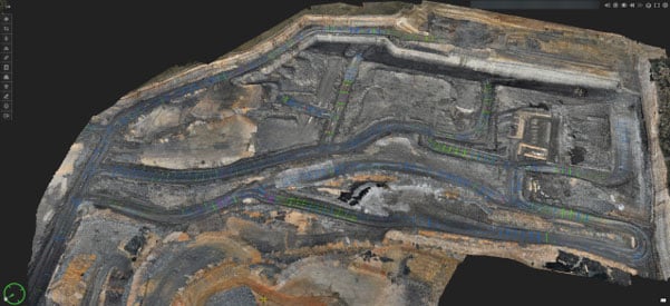 Mine site haul road